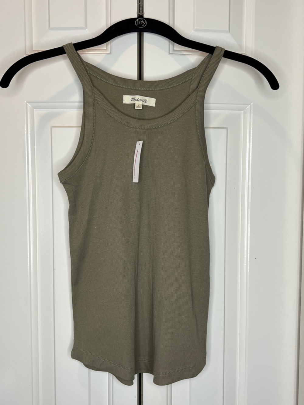 NWT Madewell Olive Green Ribbed Tank - Size small